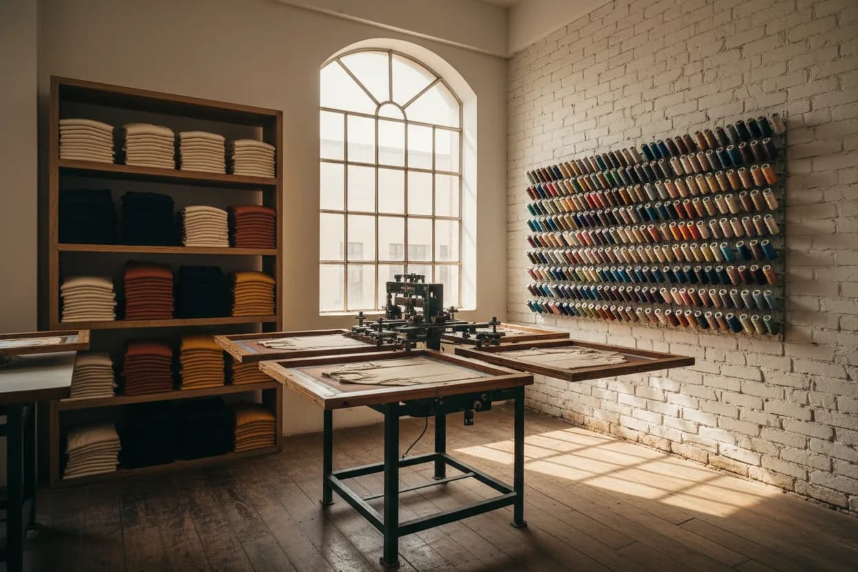 Inside the Mihir Corporate T-shirt workshop