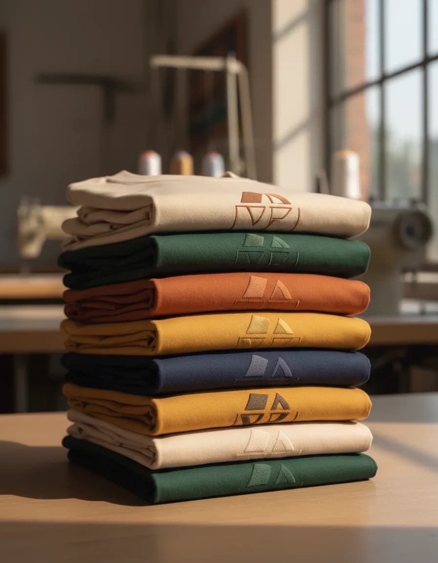 Finished order stacked and ready for packing.